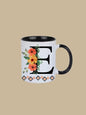 11oz Ceramic Mug with Letter "E" Initial