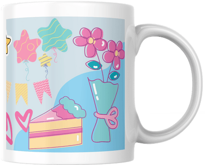 11oz Happy Birthday Mug - B