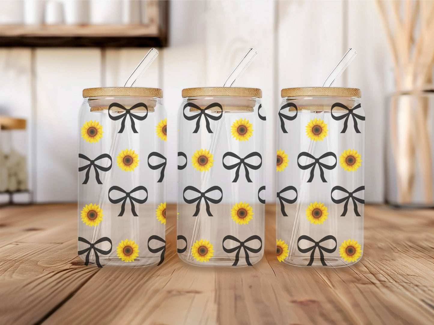 16 oz Clear or Frosted Can-Shaped Glass Cup #007