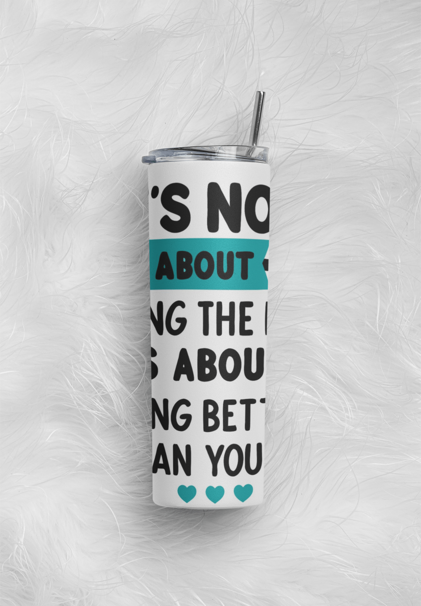 20 oz Skinny Coffee Travel Tumbler with Lid and Straw - Flex Appeal #013