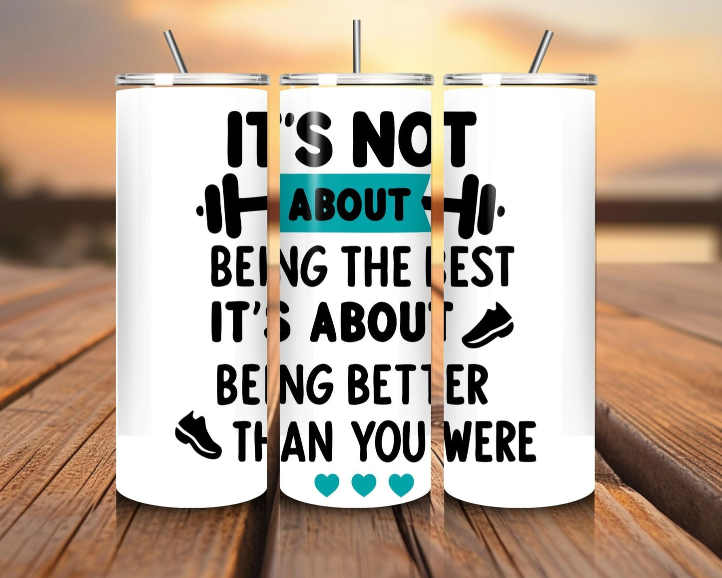 20 oz Skinny Coffee Travel Tumbler with Lid and Straw - Flex Appeal #013