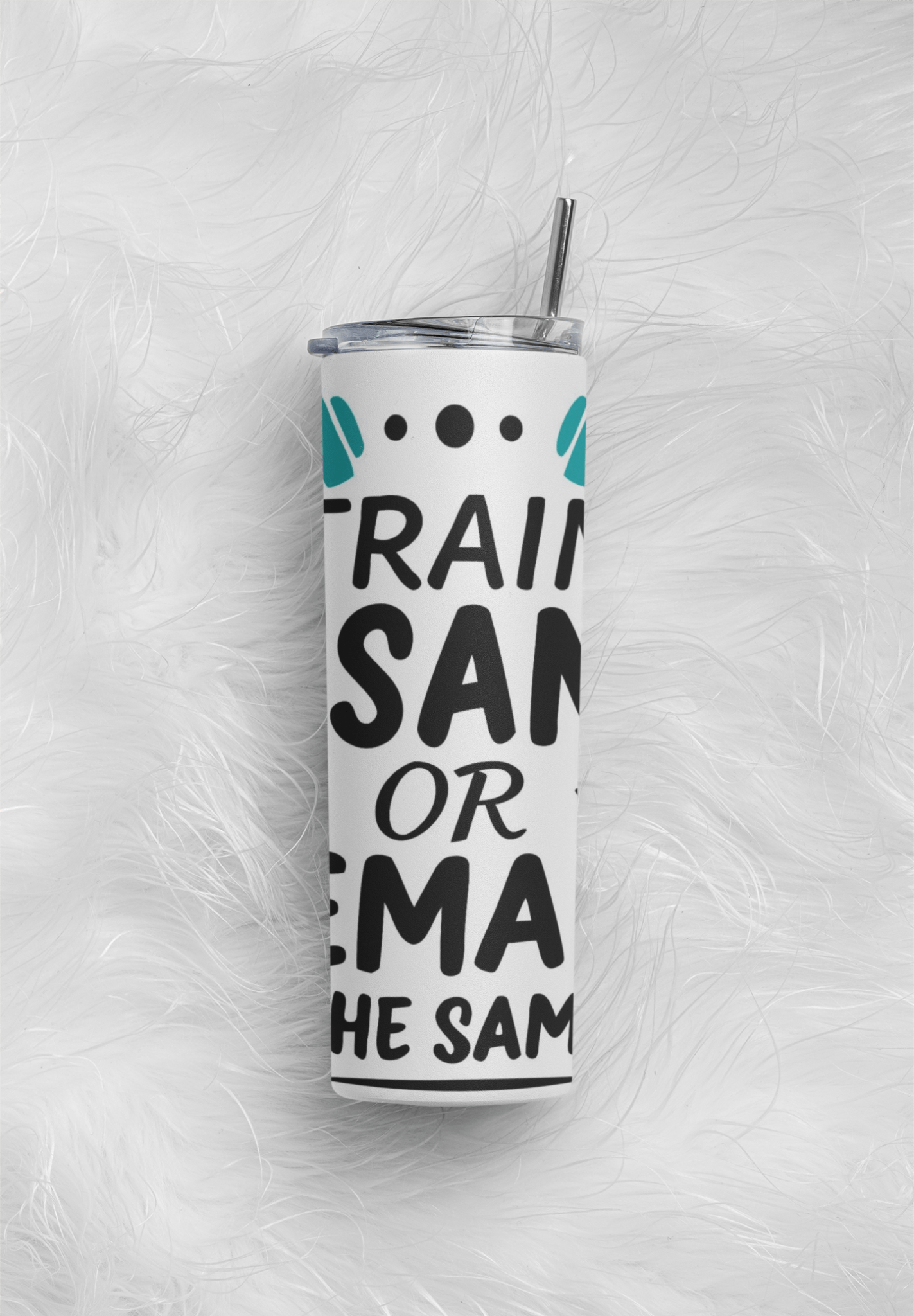 20 oz Skinny Coffee Travel Tumbler with Lid and Straw - Flex Appeal #015