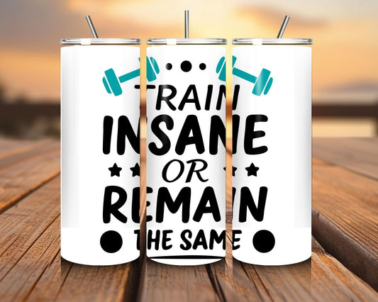 20 oz Skinny Coffee Travel Tumbler with Lid and Straw - Flex Appeal #015