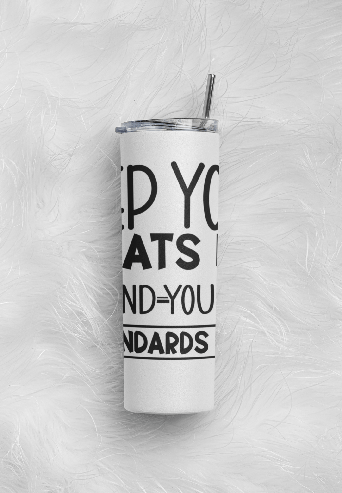 20 oz Skinny Coffee Travel Tumbler with Lid and Straw - Flex Appeal #018