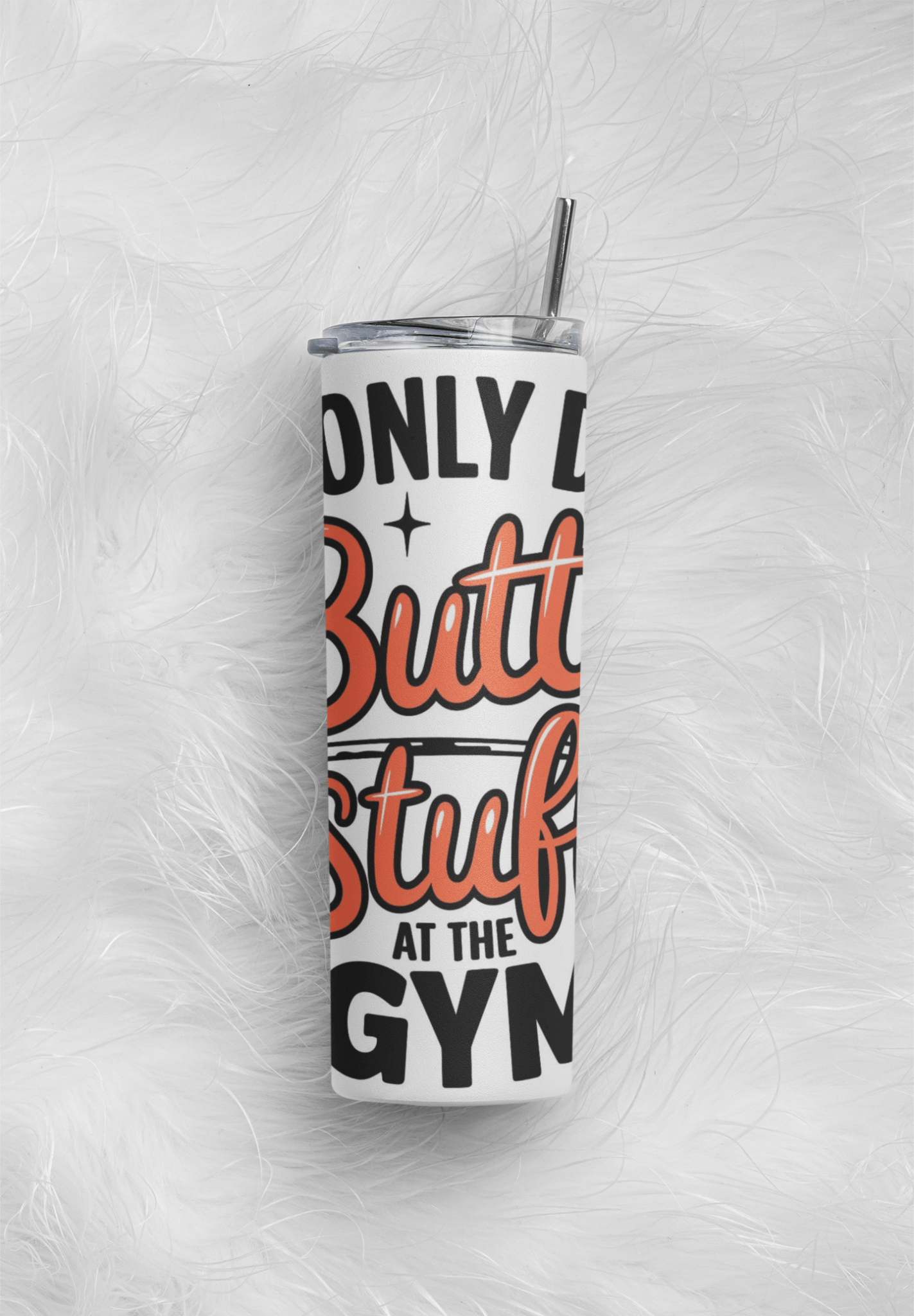 20 oz Skinny Coffee Travel Tumbler with Lid and Straw - Flex Appeal #019