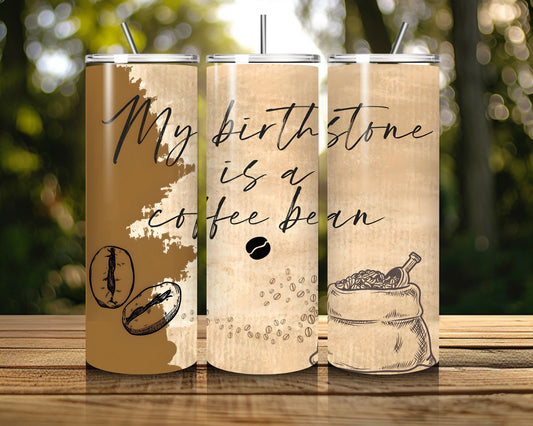 20 oz Skinny Coffee Travel Tumbler with Lid and Straw - Sip and Swag #054