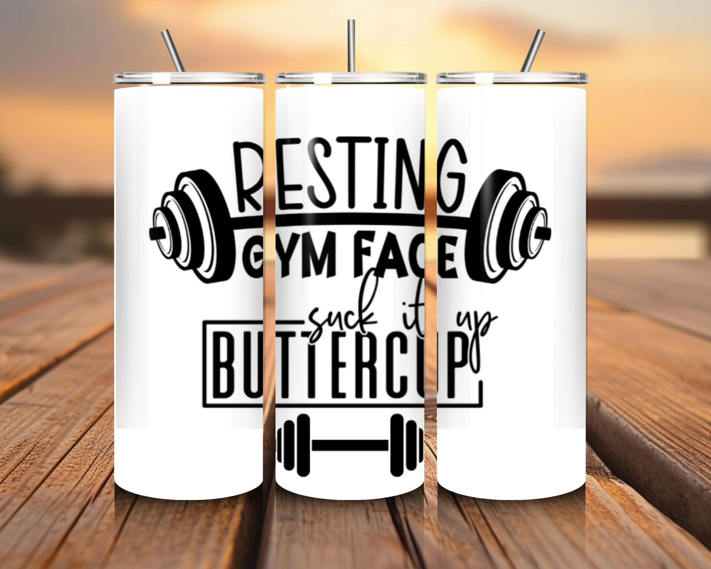 20 oz Skinny Coffee Travel Tumbler with Lid and Straw - Flex Appeal #024