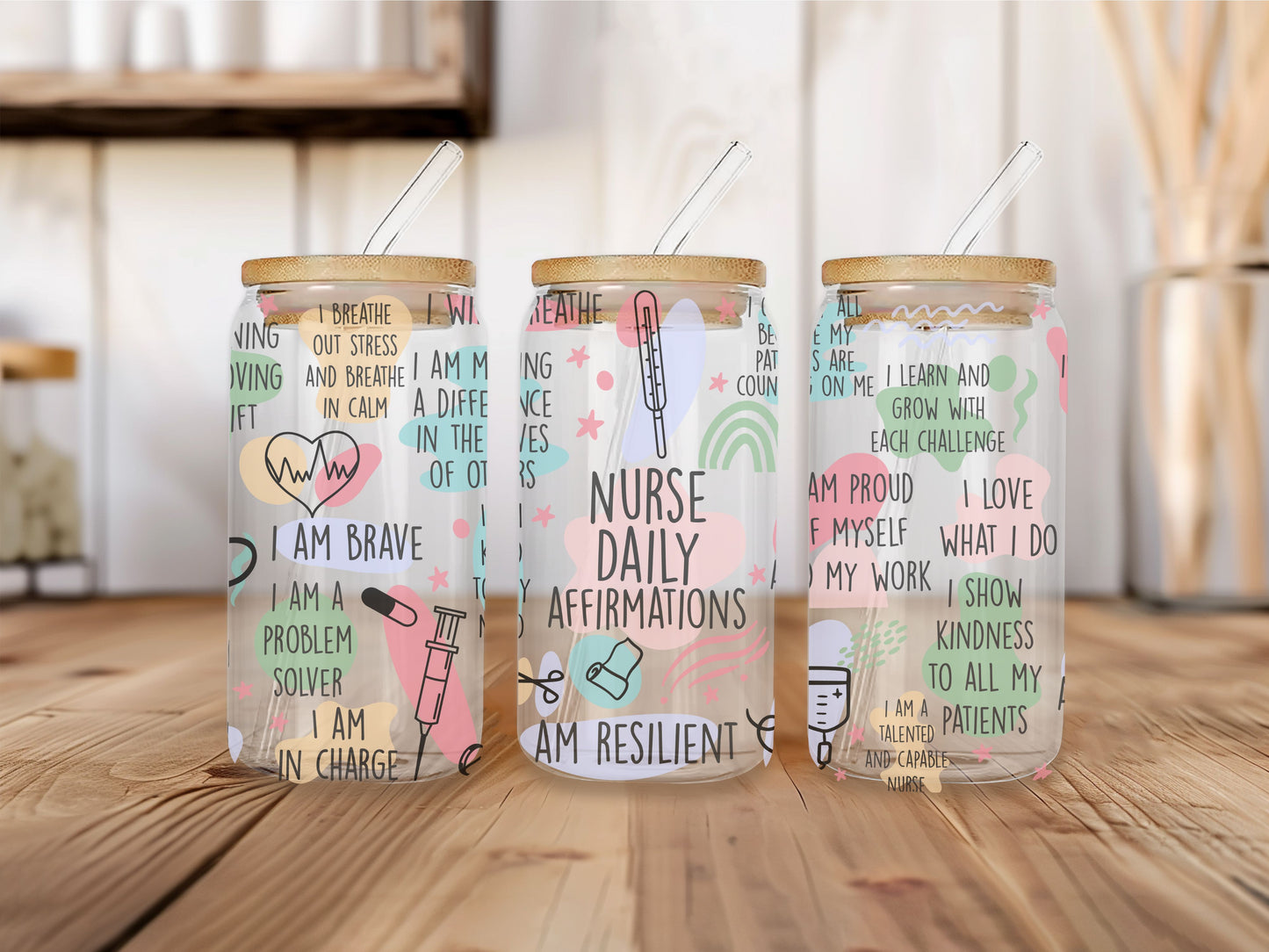 16 oz Clear or Frosted Can-Shaped Glass Cup #0045