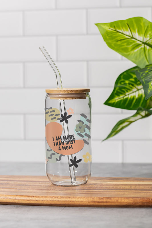 16 oz Clear or Frosted Can-Shaped Glass Cup #0048