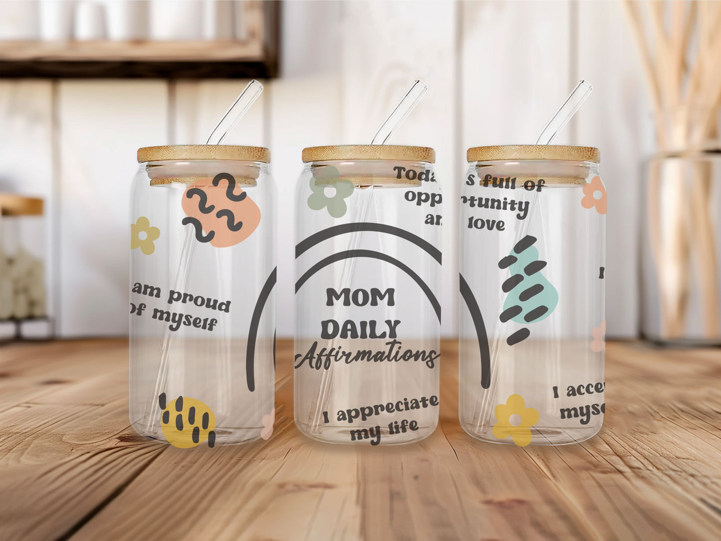 16 oz Clear or Frosted Can-Shaped Glass Cup #0052