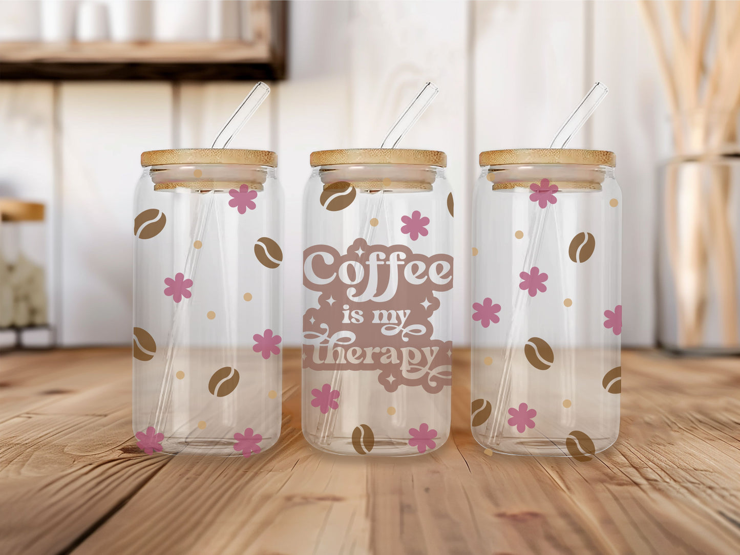 16 oz Clear or Frosted Can-Shaped Glass Cup #0056