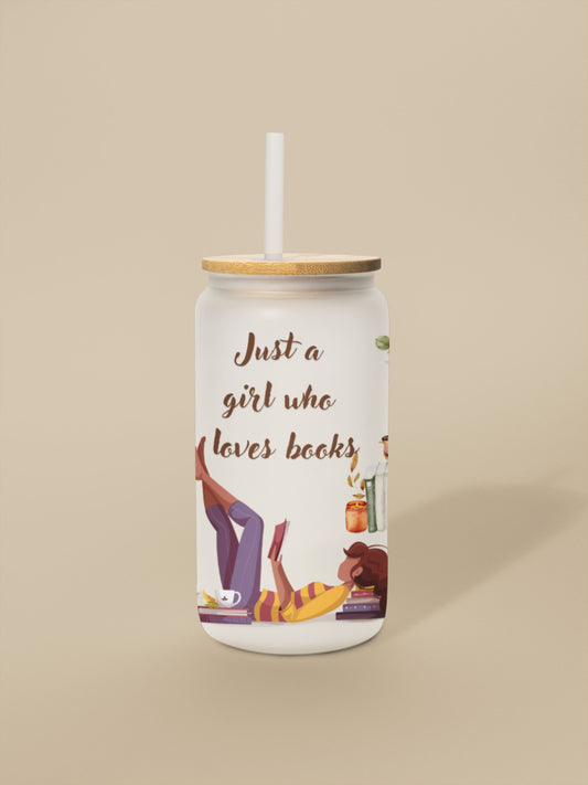 480ml Clear or Frosted Beer Can-Shaped Glass - Just a Girl Who Loves Books