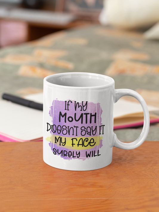 11 oz white ceramic mug sarcasm #010