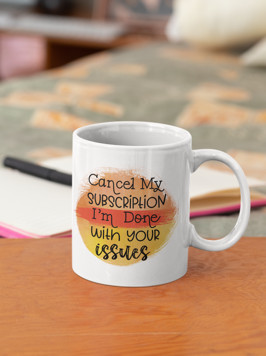 11 oz white ceramic mug sarcasm #006