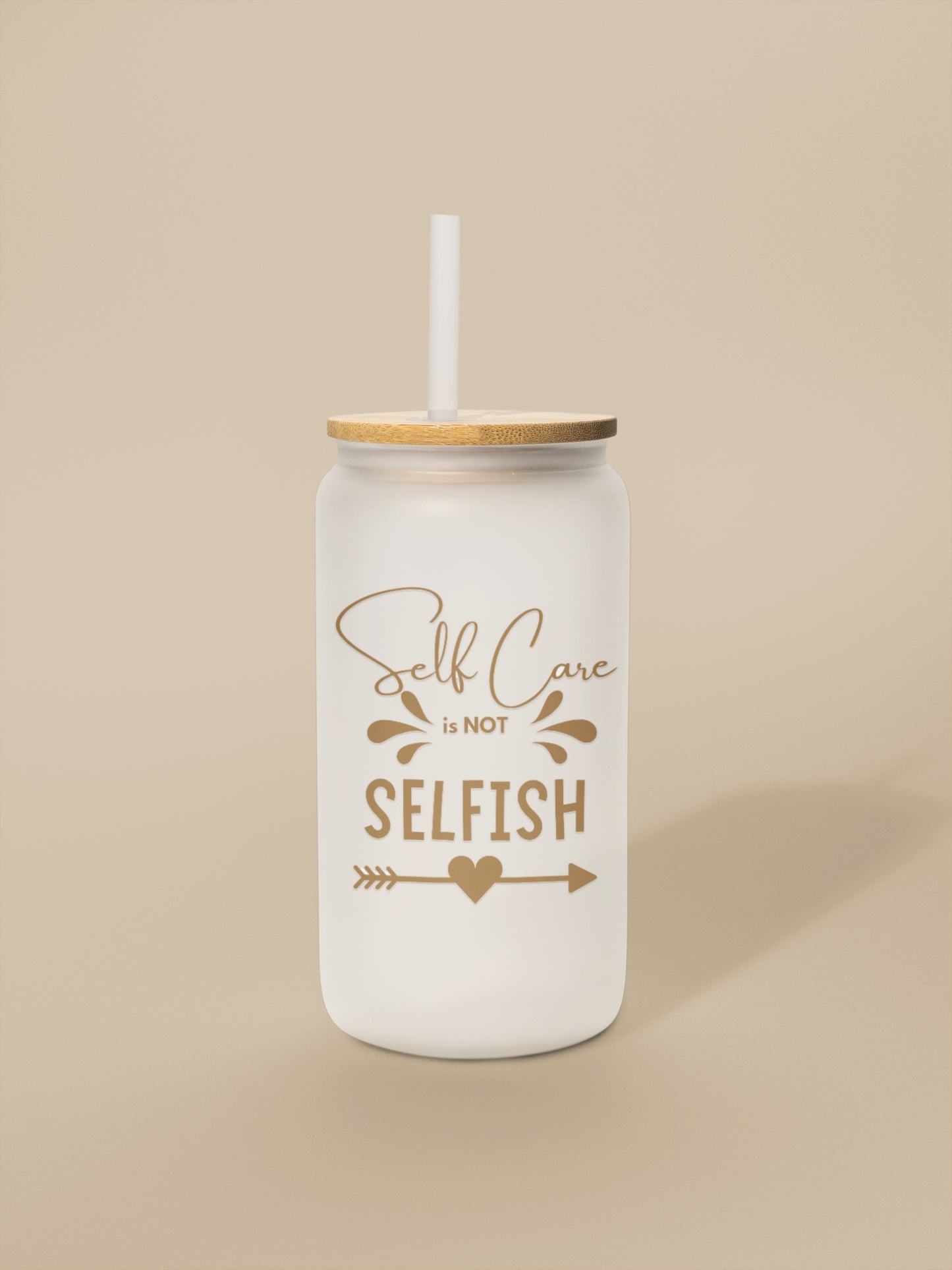 480ml Clear or Frosted Beer Can-Shaped Glass - Self Care