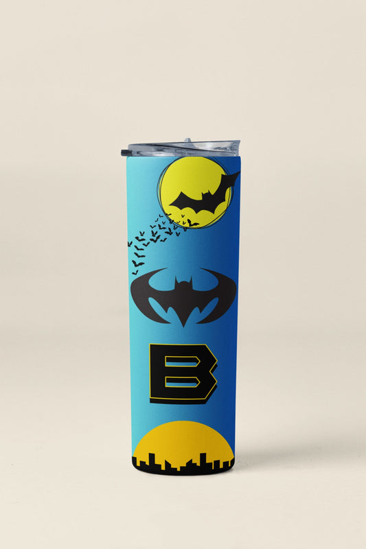 20oz Skinny Tumbler with Reusable Straw - Super Hero